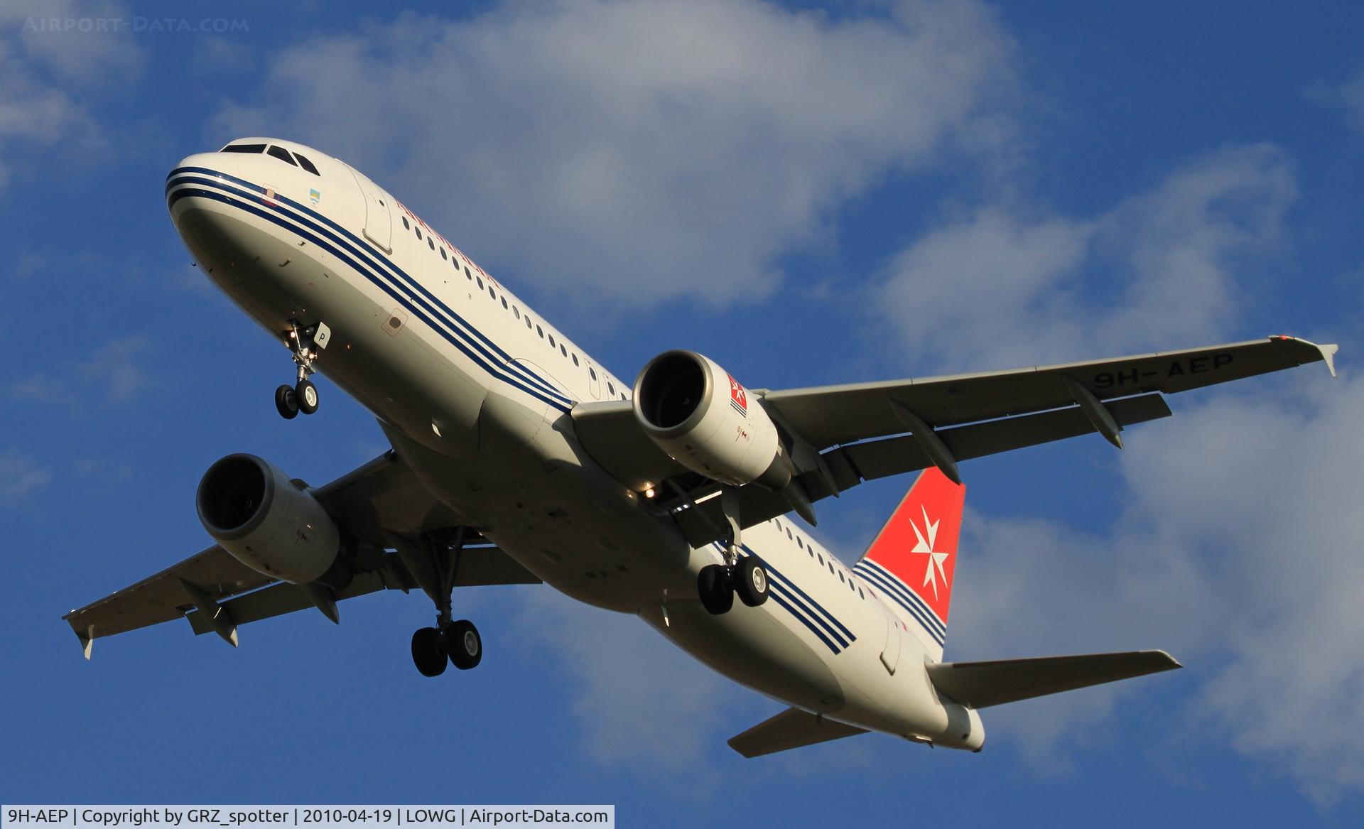 9H-AEP, 2007 Airbus A320-214 C/N 3056, Air Malta A320