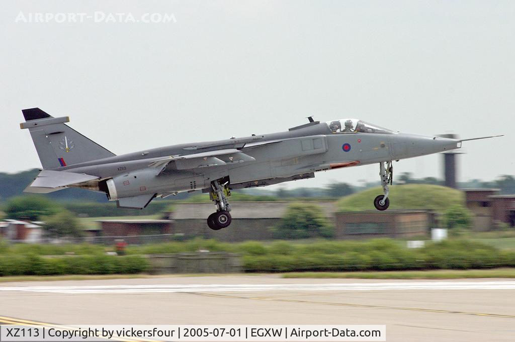 XZ113, 1976 Sepecat Jaguar GR.3 C/N S.114, Royal Air Force Jaguar GR3A (c/n S114). Operated by the FJ & W OEU.