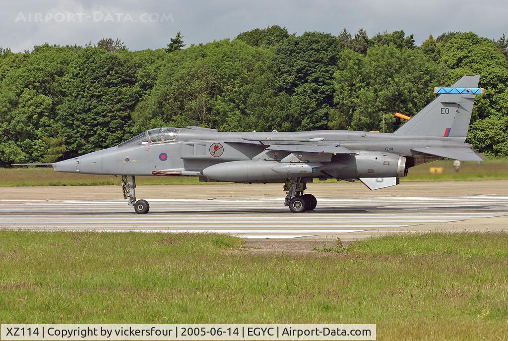 XZ114, 1976 Sepecat Jaguar GR.3A C/N S.115, Royal Air Force Jaguar GR3A (c/n S115). Operated by 6 Squadron, coded 'EO'. Coltishall.