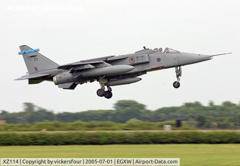 XZ114, 1976 Sepecat Jaguar GR.3A C/N S.115, Royal Air Force Jaguar GR3A (c/n S115). Operated by 6 Squadron, coded 'EO'.