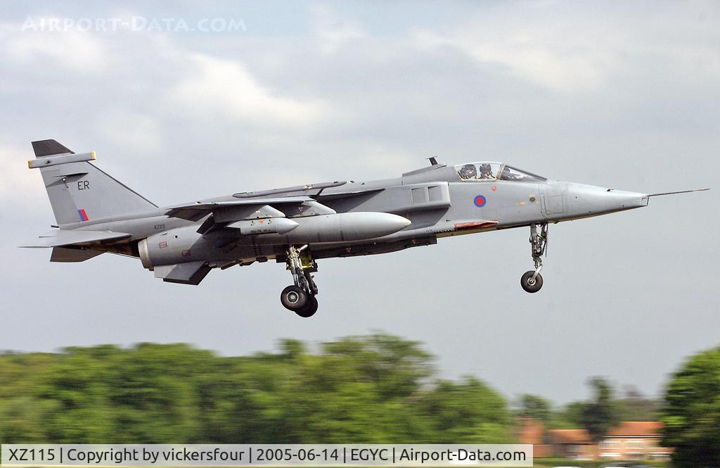 XZ115, 1976 Sepecat Jaguar GR.1A C/N S.116, Royal Air Force Jaguar GR3A (c/n S116). Operated by 6 Squadron, coded 'ER'. Coltishall.