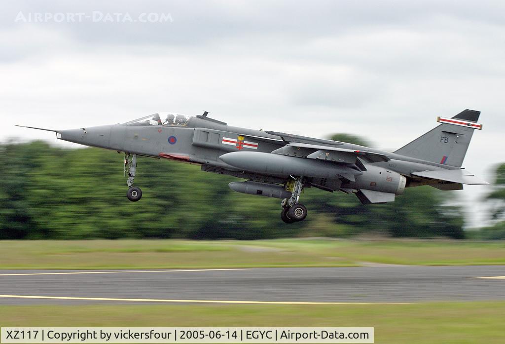 XZ117, 1976 Sepecat Jaguar GR.3A C/N S.118, Royal Air Force Jaguar GR3A (c/n S118). Operated by 41 Squadron, coded 'FB'. Coltishall.