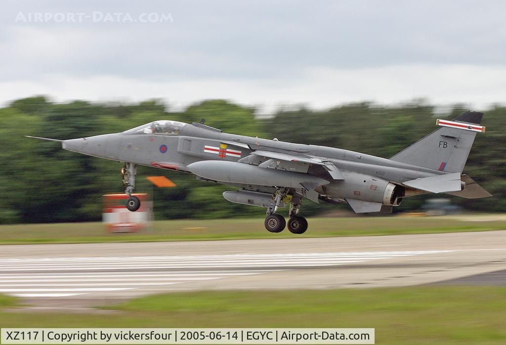 XZ117, 1976 Sepecat Jaguar GR.3A C/N S.118, Royal Air Force Jaguar GR3A (c/n S118). Operated by 41 Squadron, coded 'FB'. Coltishall.