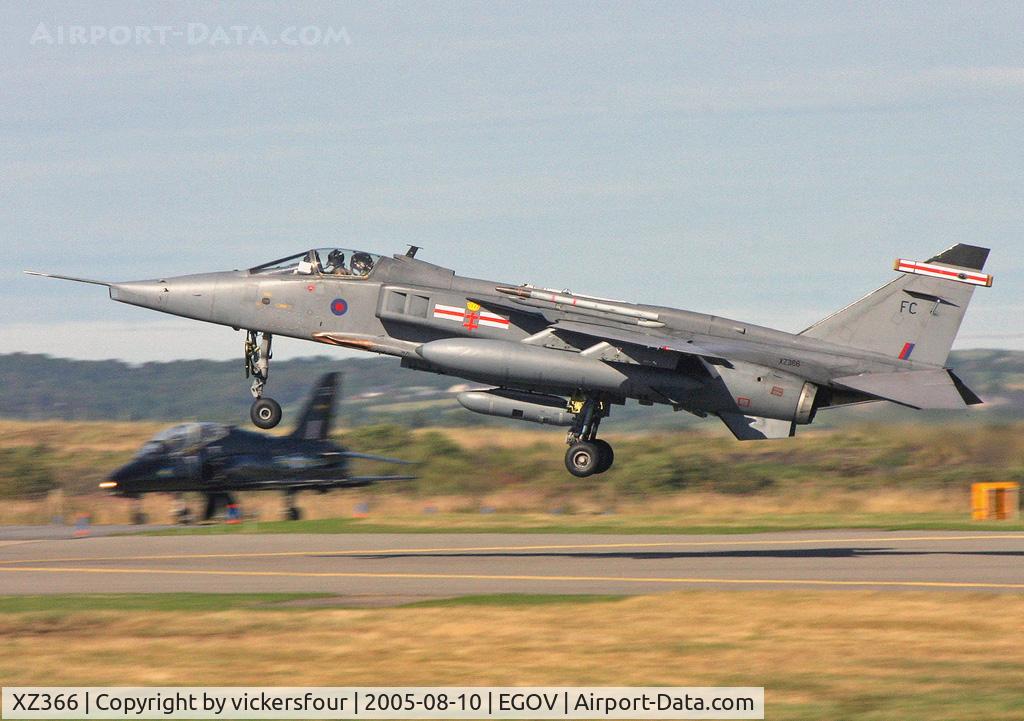 XZ366, 1976 Sepecat Jaguar GR.3A C/N S.133, Royal Air Force Jaguar GR3A (c/n S133). Operated by 41 Squadron, coded 'FC'.