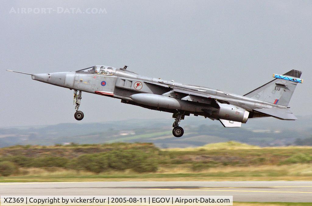 XZ369, 1976 Sepecat Jaguar GR.3A C/N S.136, Royal Air Force Jaguar GR3A (c/n S136). Operated by 6 Squadron, coded 'EU'.