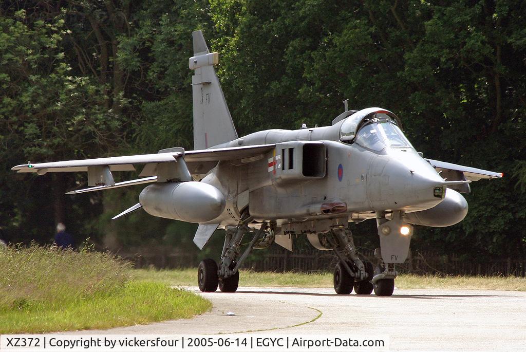 XZ372, 1976 Sepecat Jaguar GR.3A C/N S.139, Royal Air Force Jaguar GR3A (c/n S139). Operated by 41 Squadron, coded 'FV'. Coltishall.