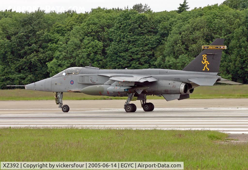 XZ392, 1977 Sepecat Jaguar GR.3A C/N S.157, Royal Air Force Jaguar GR3A (c/n S157). Operated by 6 & 41 Squadron wearing 16 (R) Squadron special markings. Coltishall.