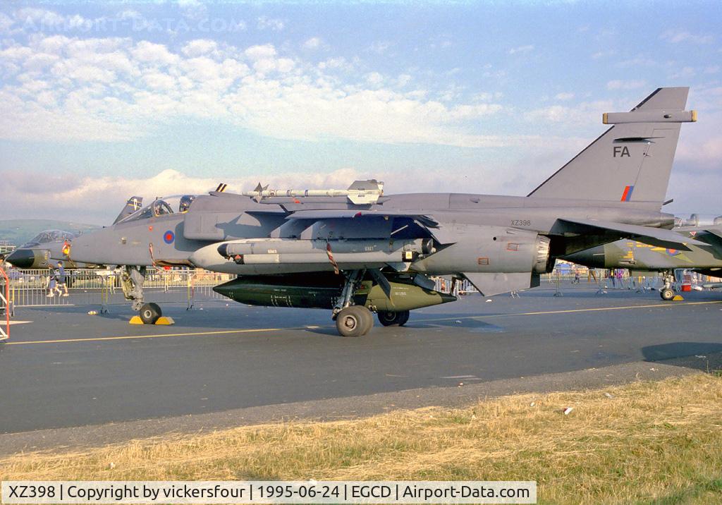 XZ398, 1977 Sepecat Jaguar GR.1A C/N S163, Royal Air Force Jaguar GR1A (c/n S163). Operated by 41 Squadron, coded 'FA'.