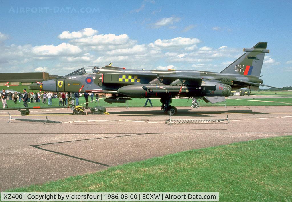 XZ400, 1978 Sepecat Jaguar GR.3A C/N S.165, Royal Air Force Jaguar GR1A (c/n S165). Operated by 54 Squadron, coded 'GH'.
