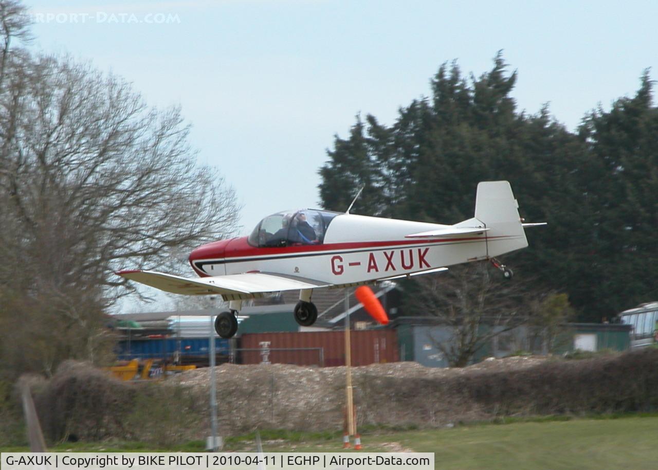 G-AXUK, 1962 SAN Jodel DR-1050 Ambassadeur C/N 292, FINALS RWY 03. JODEL FLY-IN 2010-04-11