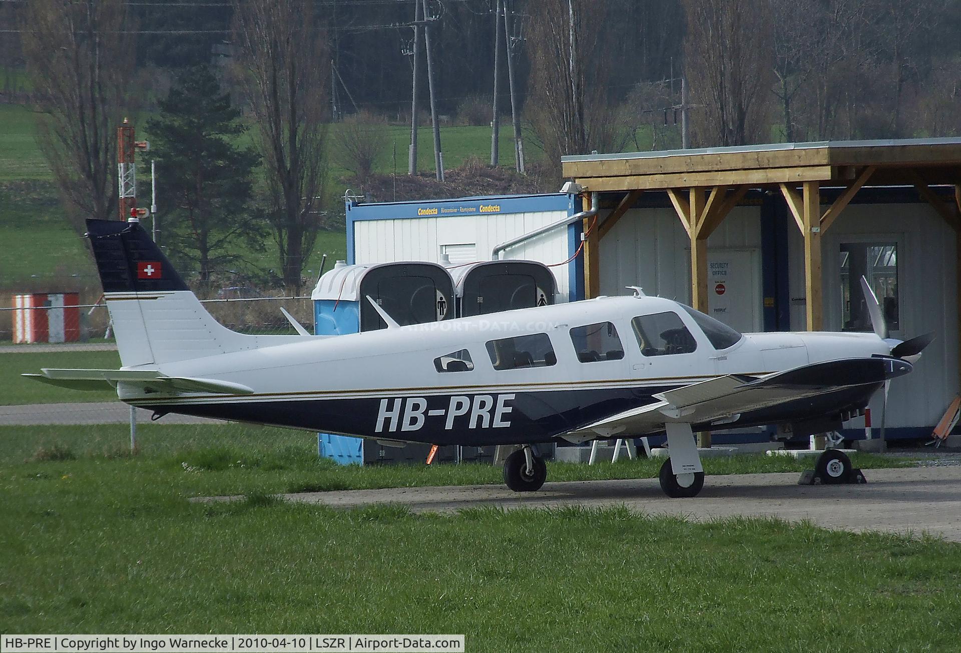 HB-PRE, 1976 Piper PA-32R-300 Cherokee Lance C/N 32R-7780071, Piper PA-32R-300 Cherokee Lance at St.Gallen-Altenrhein airfield
