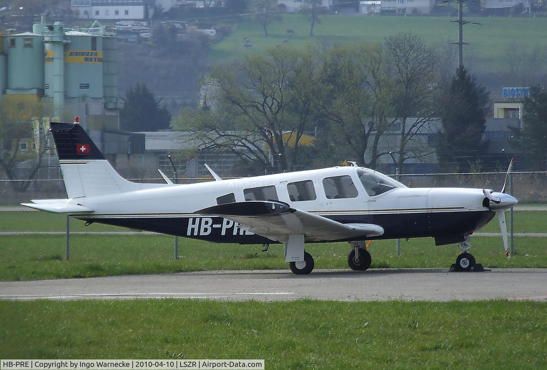 HB-PRE, 1976 Piper PA-32R-300 Cherokee Lance C/N 32R-7780071, Piper PA-32R-300 Cherokee Lance at St.Gallen-Altenrhein airfield