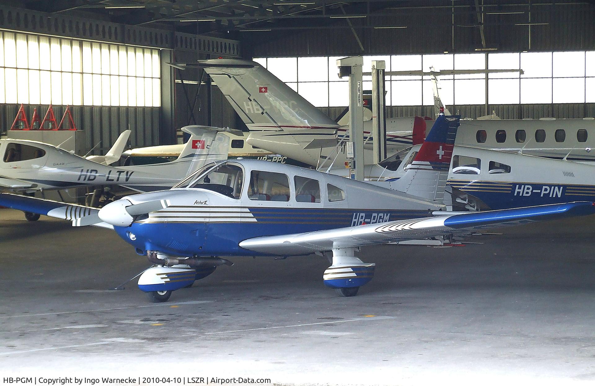 HB-PGM, 1981 Piper PA-28-181 Archer II C/N 28-8190245, Piper PA-28-181 Archer II at St.Gallen-Altenrhein airfield