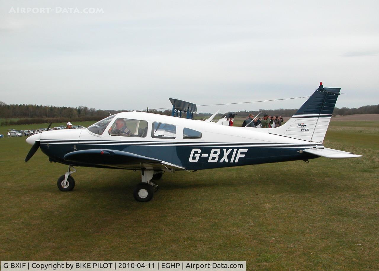 G-BXIF, 1976 Piper PA-28-181 Cherokee Archer II C/N 28-7690404, JODEL FLY-IN 2010-04-11