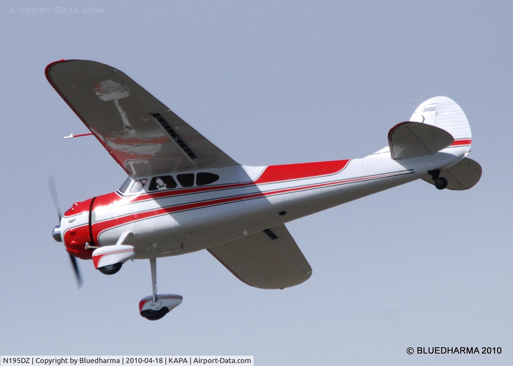 N195DZ, 1953 Cessna 195B Businessliner C/N 16077, Touch and Go on 17R.
