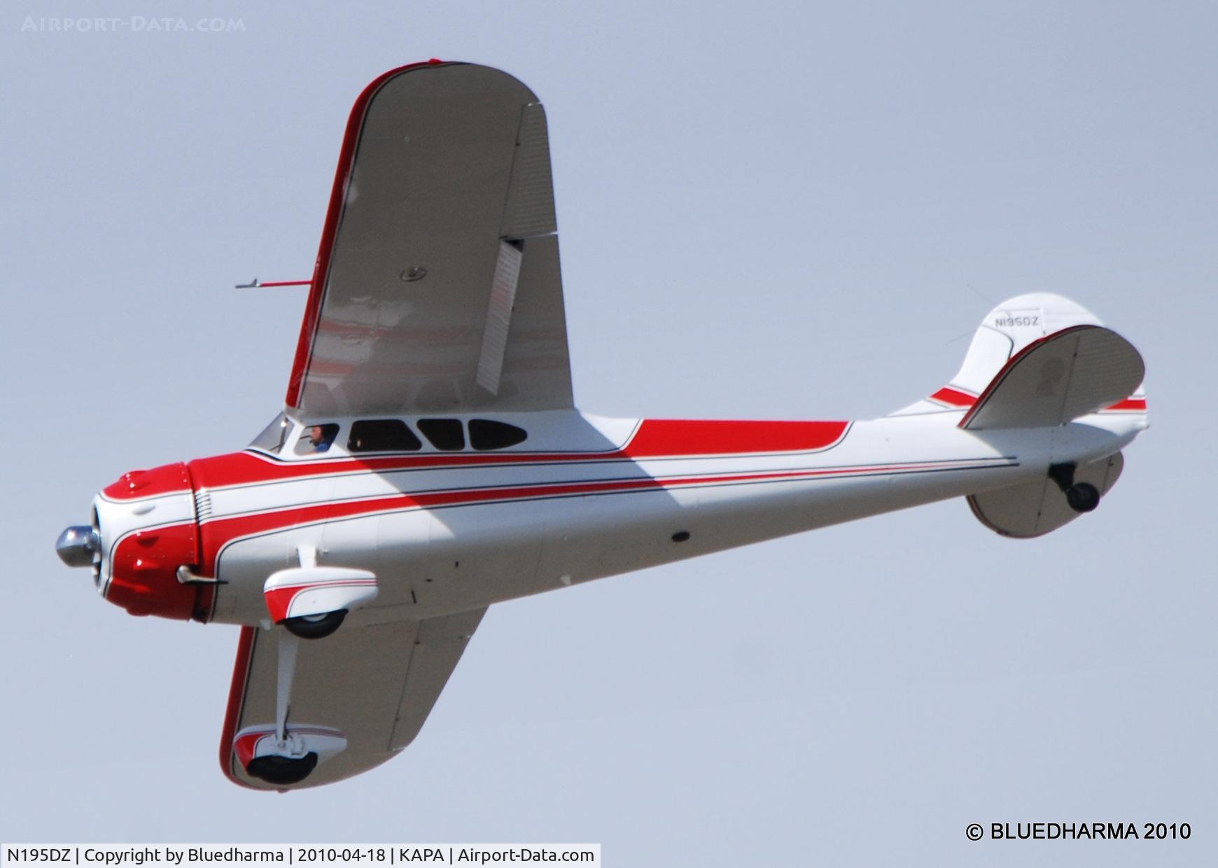 N195DZ, 1953 Cessna 195B Businessliner C/N 16077, Touch and Go on 17R.