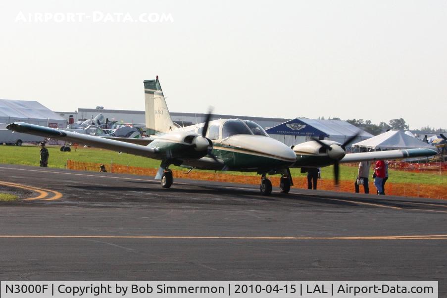 N3000F, 1978 Piper PA-34-200T C/N 34-7970044, Departing Lakeland, FL during Sun N Fun 2010