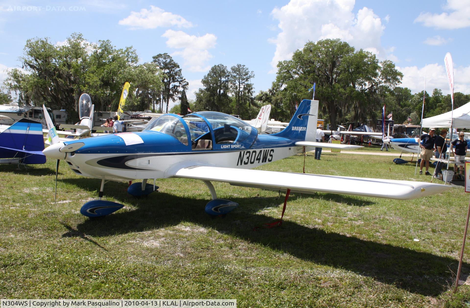 N304WS, 2008 Breezer Light Sport Aircraft C/N 007LSA, Breezer