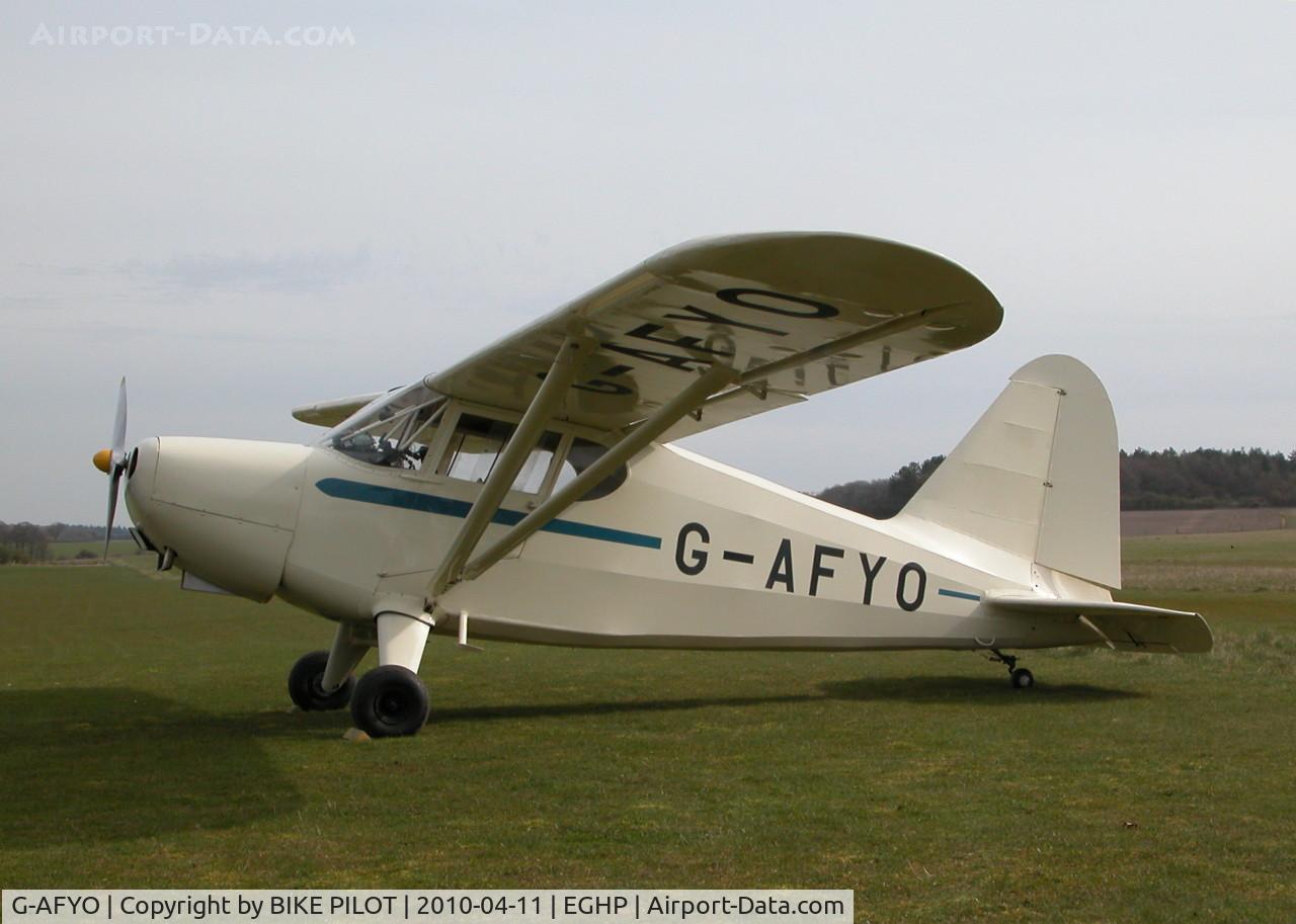 G-AFYO, 1939 Stinson HW-75 C/N 7039, JODEL FLY-IN 2010-04-11