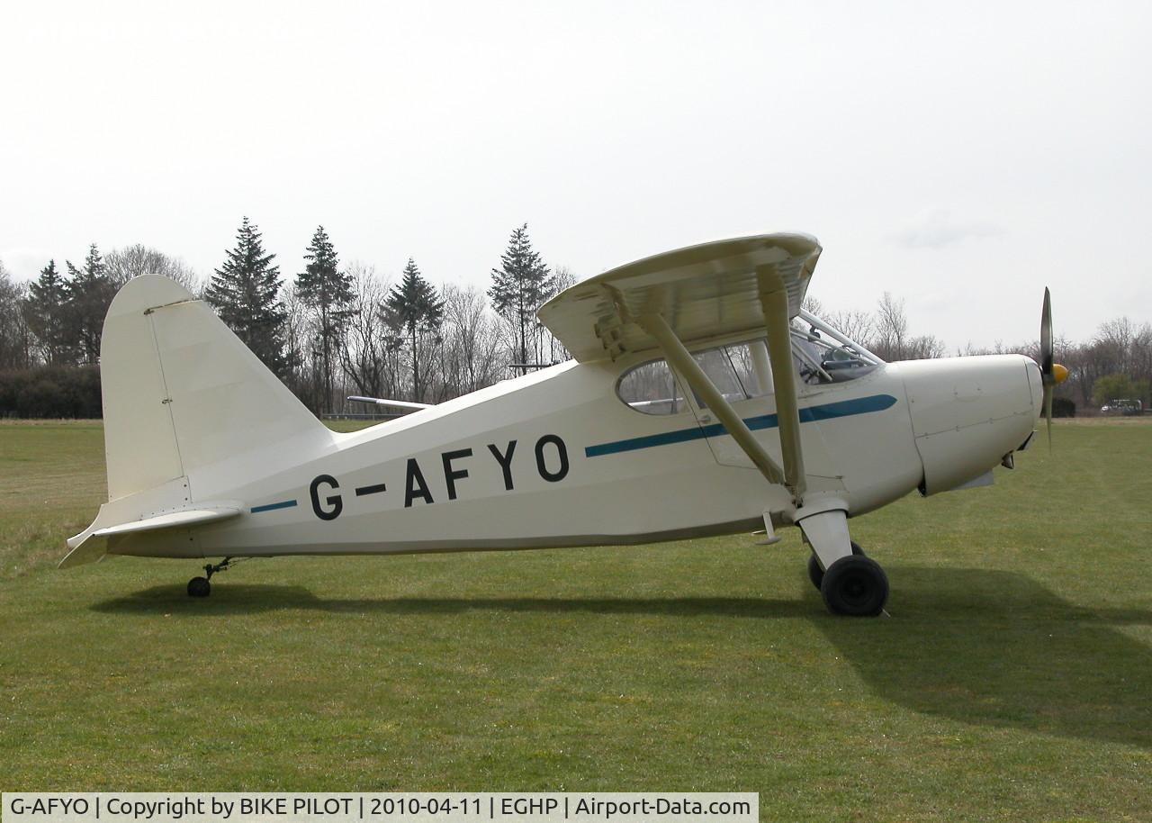 G-AFYO, 1939 Stinson HW-75 C/N 7039, JODEL FLY-IN 2010-04-11