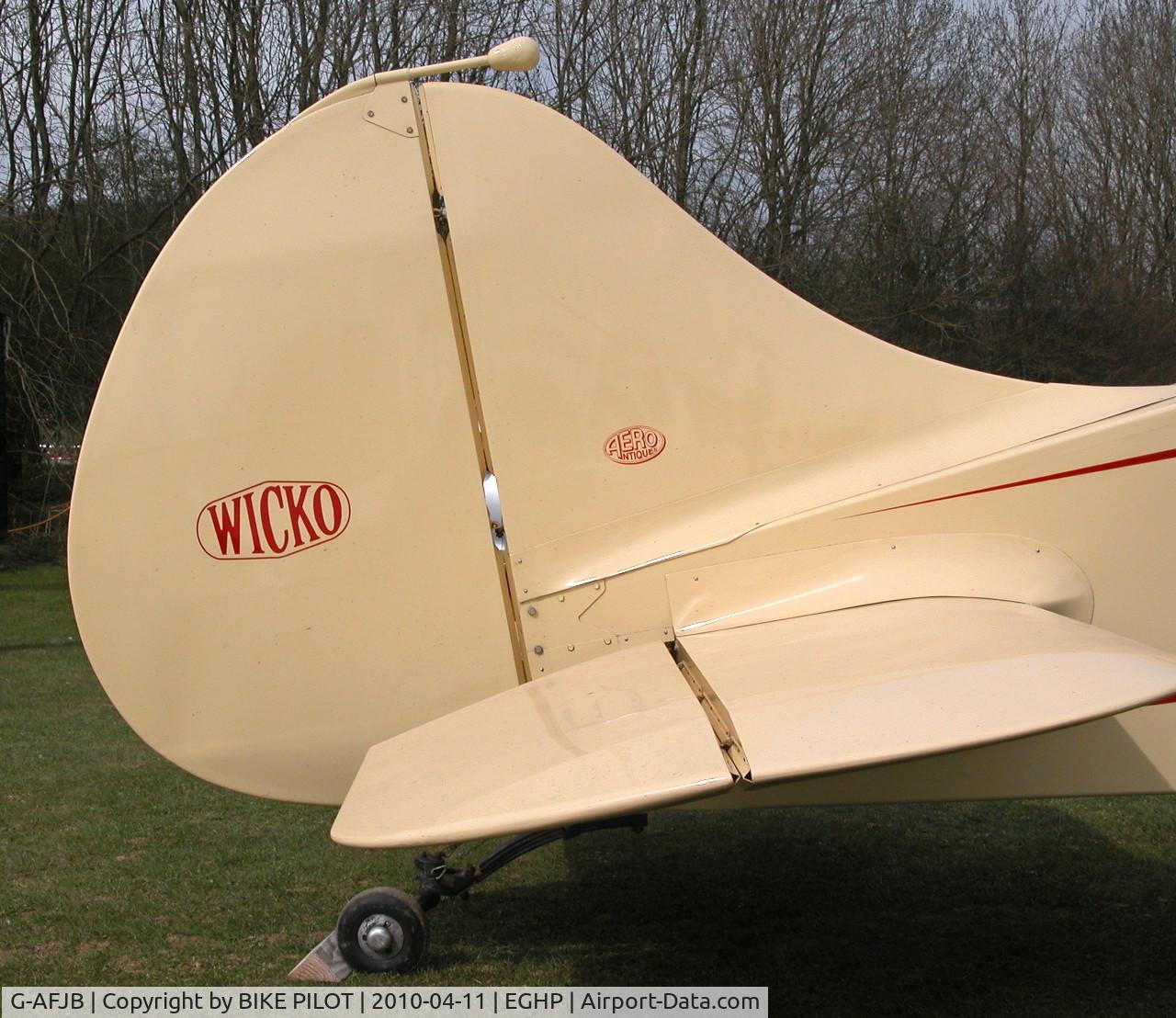 G-AFJB, 1938 Foster Wikner Wicko GM1 C/N 5, JODEL FLY-IN 2010-04-11