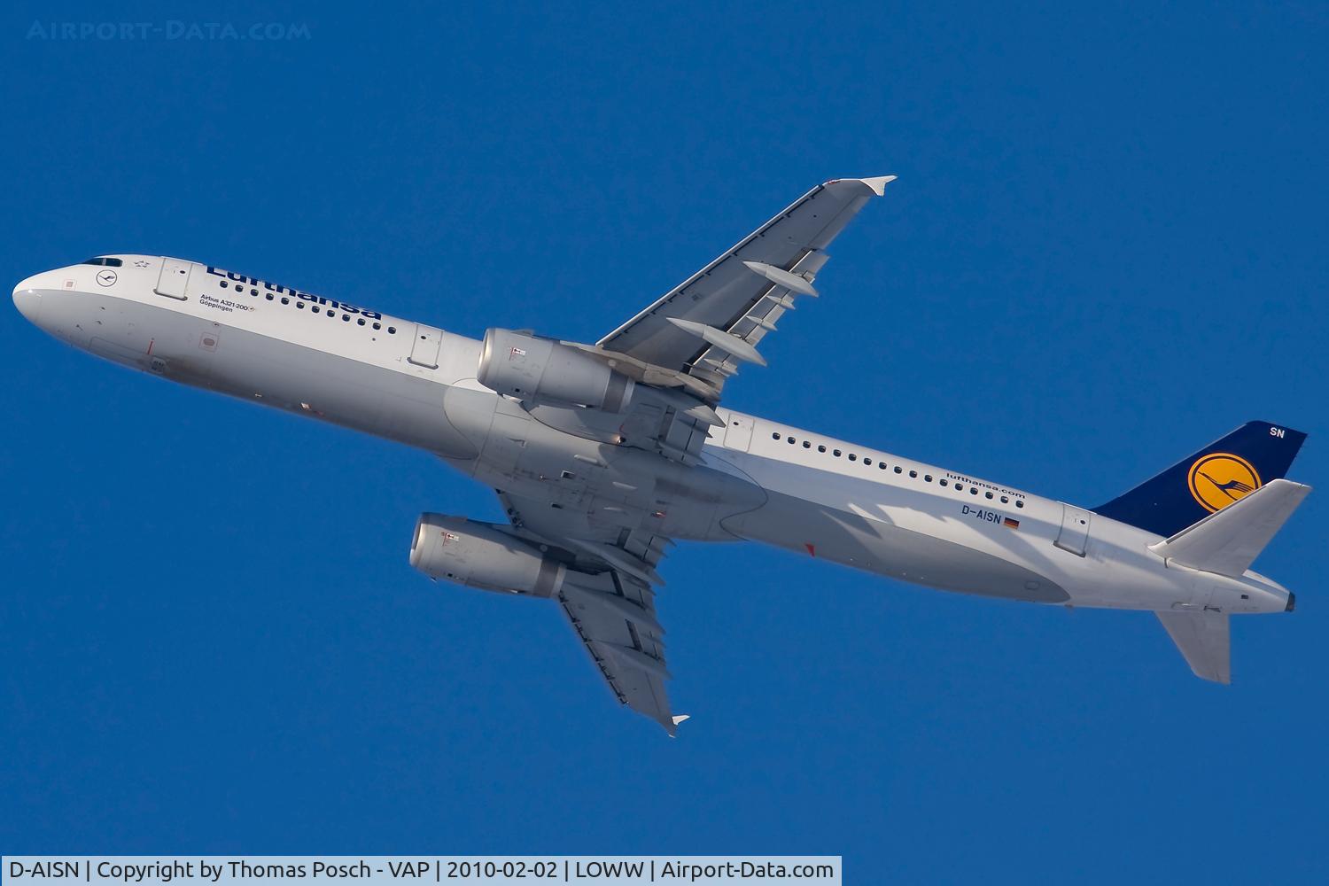 D-AISN, 2008 Airbus A321-231 C/N 3592, Lufthansa