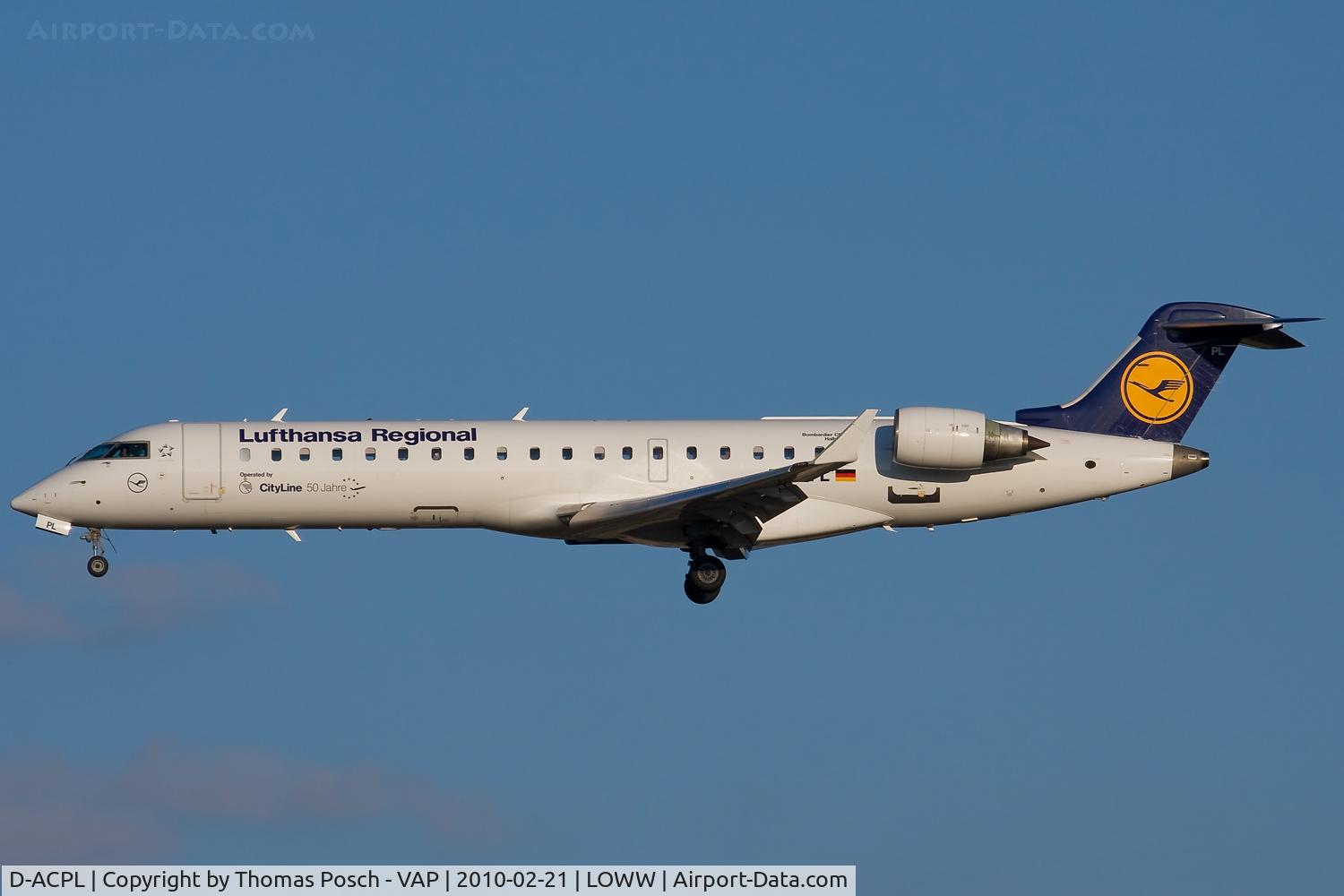 D-ACPL, 2002 Canadair CRJ-701ER (CL-600-2C10) Regional Jet C/N 10076, Lufthansa Regional