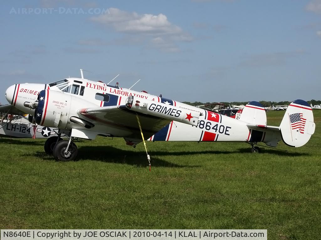 N8640E, Beech C-45H Expeditor C/N AF-510, on display at Lakeland