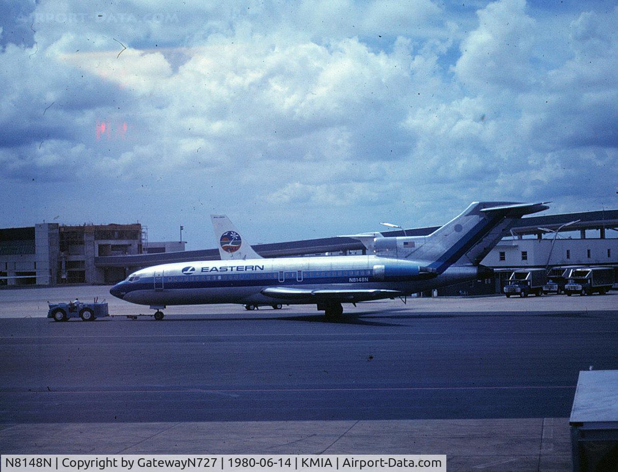 N8148N, 1966 Boeing 727-25 C/N 18972, Pushback at KMIA.