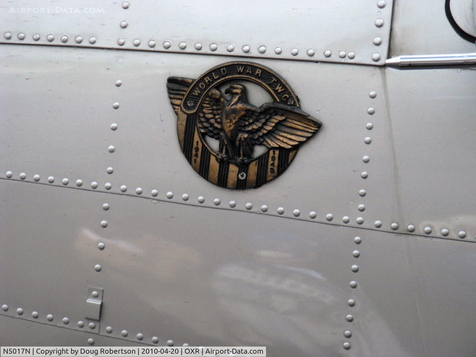 N5017N, 1944 Lockheed/Vega (Boeing) B-17G-105-VE Flying Fortress C/N 8649, 1944 Boeing B-17G Flying Fortress 'Aluminum Overcast', World War II Honorable Discharge Pin AKA 'Ruptured Duck'