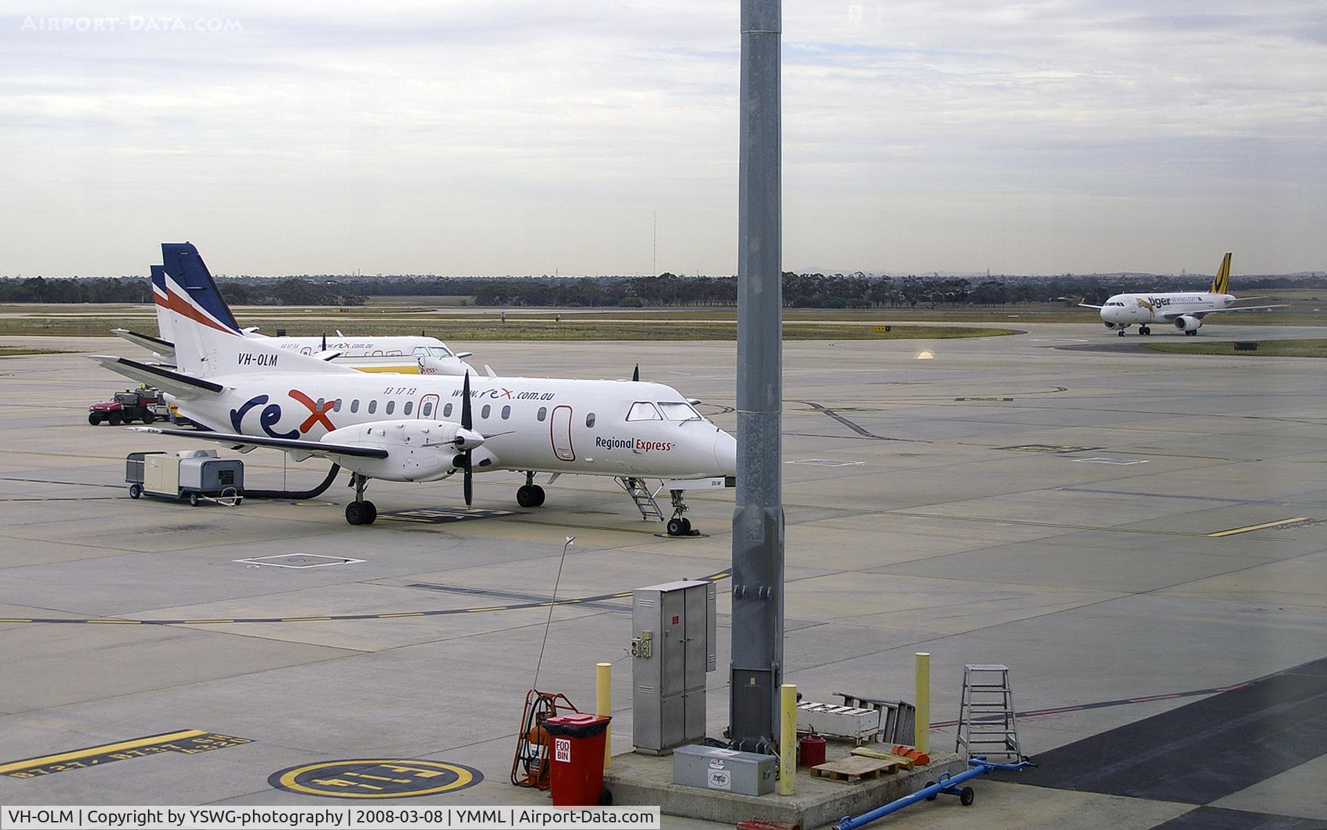 VH-OLM, 1990 Saab 340B C/N 340B-205, VH-OLM at Melbourne Airport