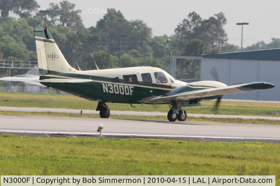 N3000F, 1978 Piper PA-34-200T C/N 34-7970044, Departing Lakeland, FL during Sun N Fun 2010
