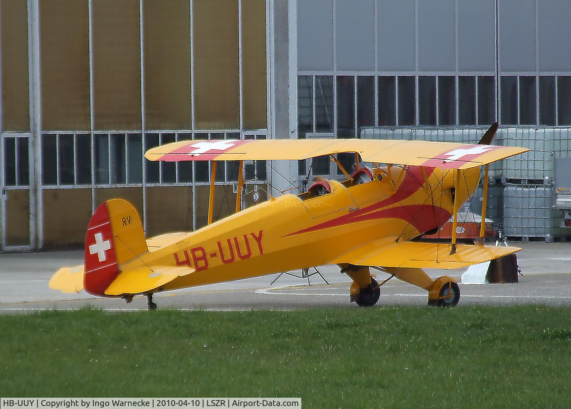 HB-UUY, 1936 Doflug Bu-131B Jungmann C/N 10, Bücker (FFA) Bü 131 APM Jungmann (Lycoming engine) outside the Fliegermuseum Altenrhein