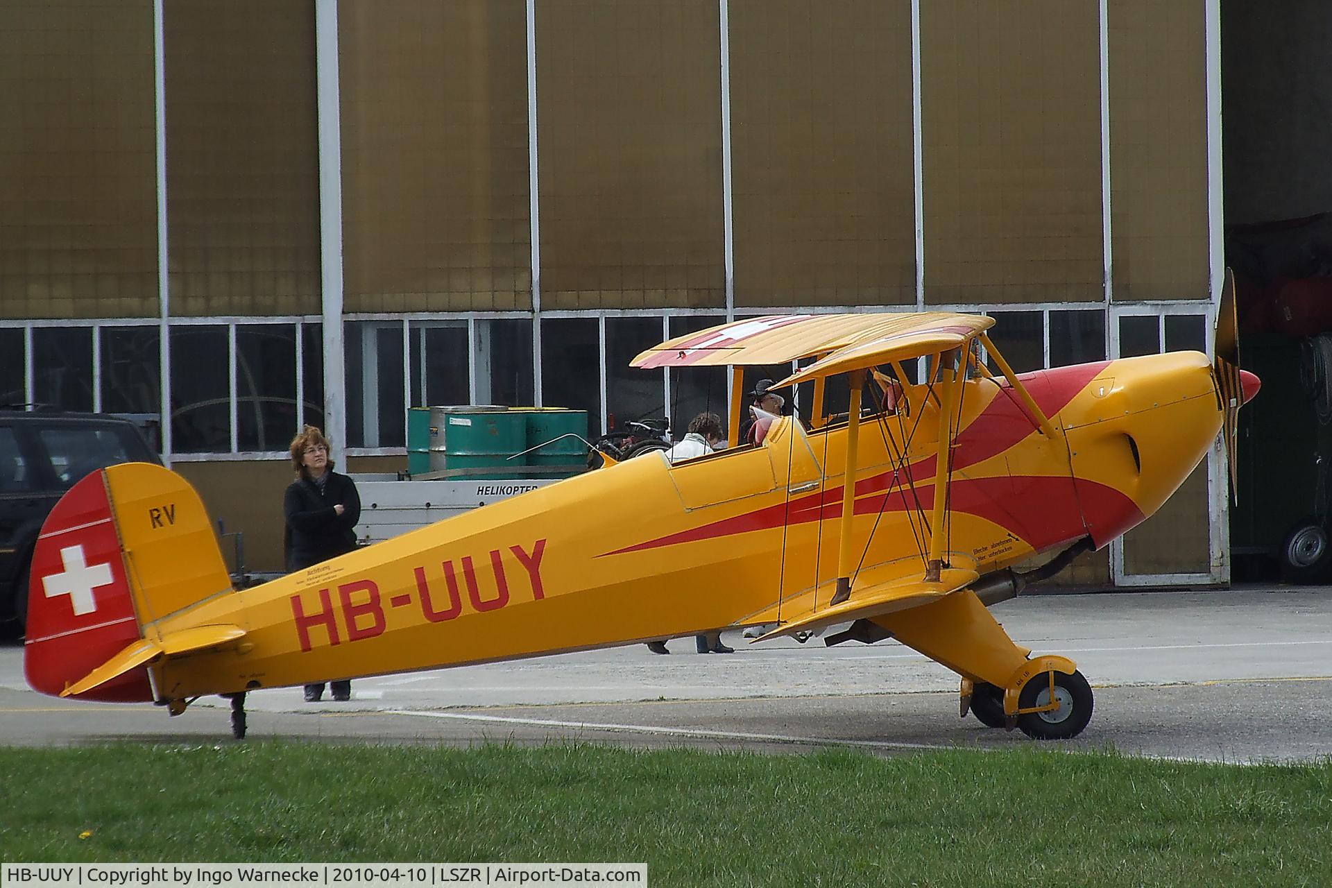 HB-UUY, 1936 Doflug Bu-131B Jungmann C/N 10, Bücker (FFA) Bü 131 APM Jungmann (Lycoming engine) outside the Fliegermuseum Altenrhein