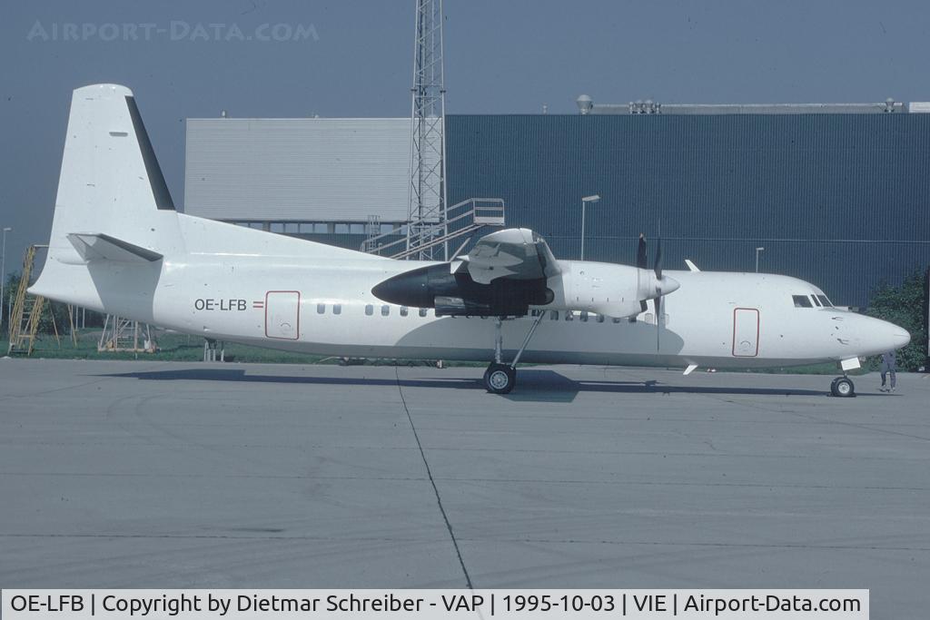 OE-LFB, 1988 Fokker 50 C/N 20123, ex Austrian Fokker 50