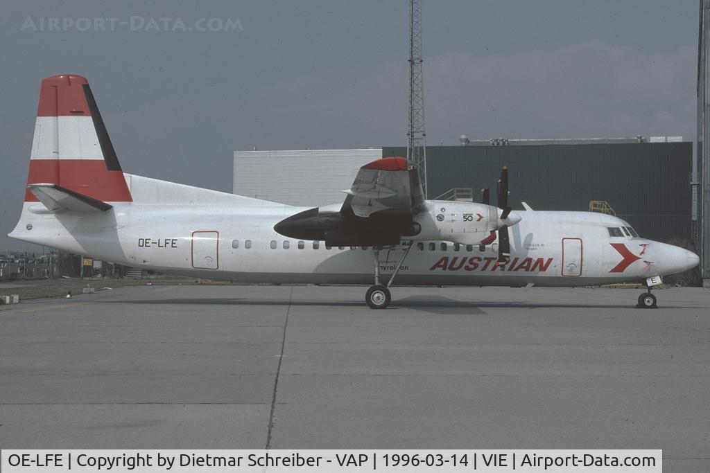 OE-LFE, 1991 Fokker F50 C/N 20227, Austrian Fokker 50
