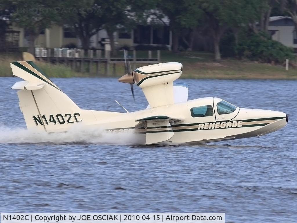 N1402C, 1984 Aerofab Inc Lake LA-4-250 C/N 15, On Lake Agnes in Florida