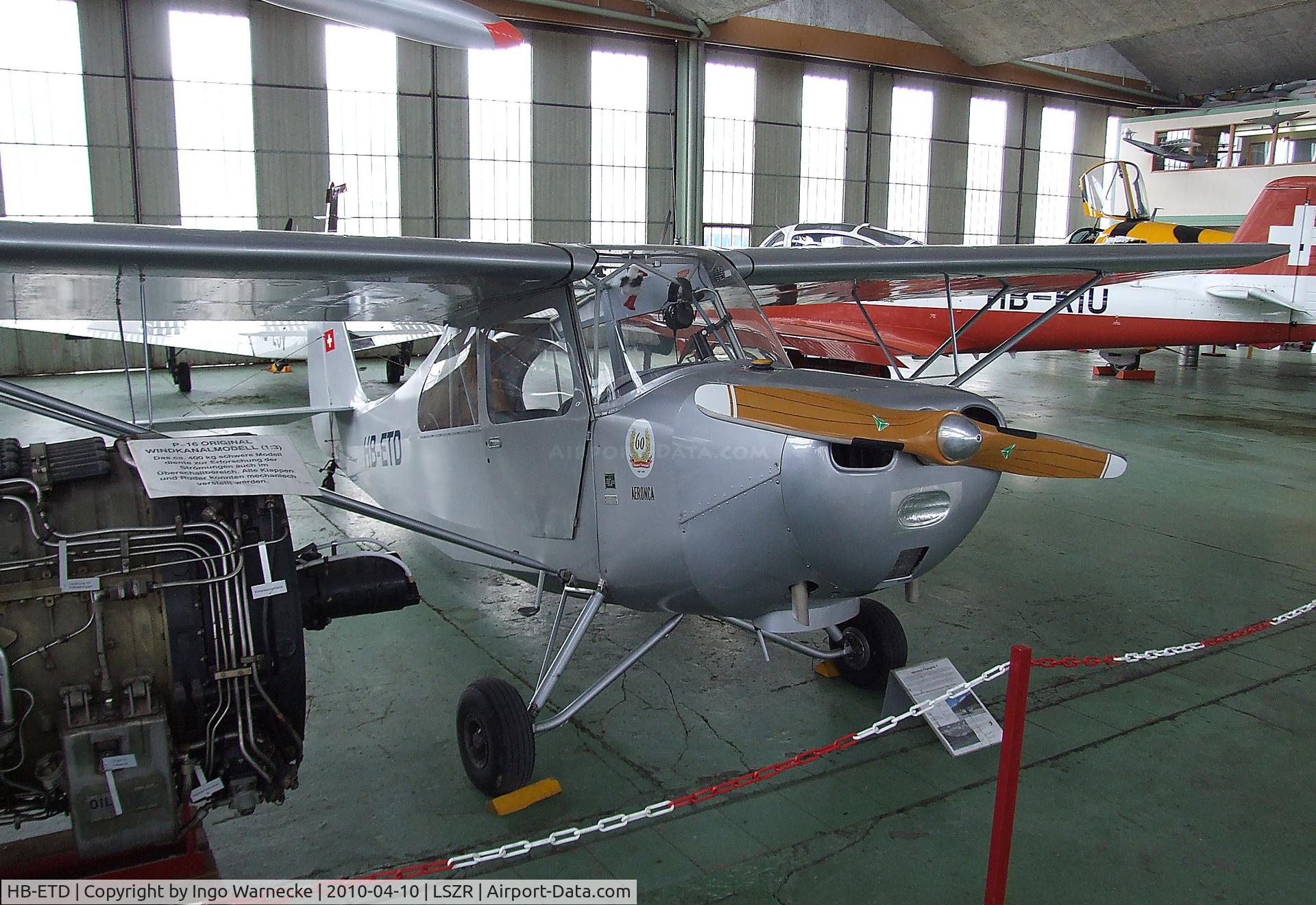 HB-ETD, 1946 Bellanca CHAMPION 7BCM C/N 7AC-3490, Bellanca Champion 7BCM at the Fliegermuseum Altenrhein