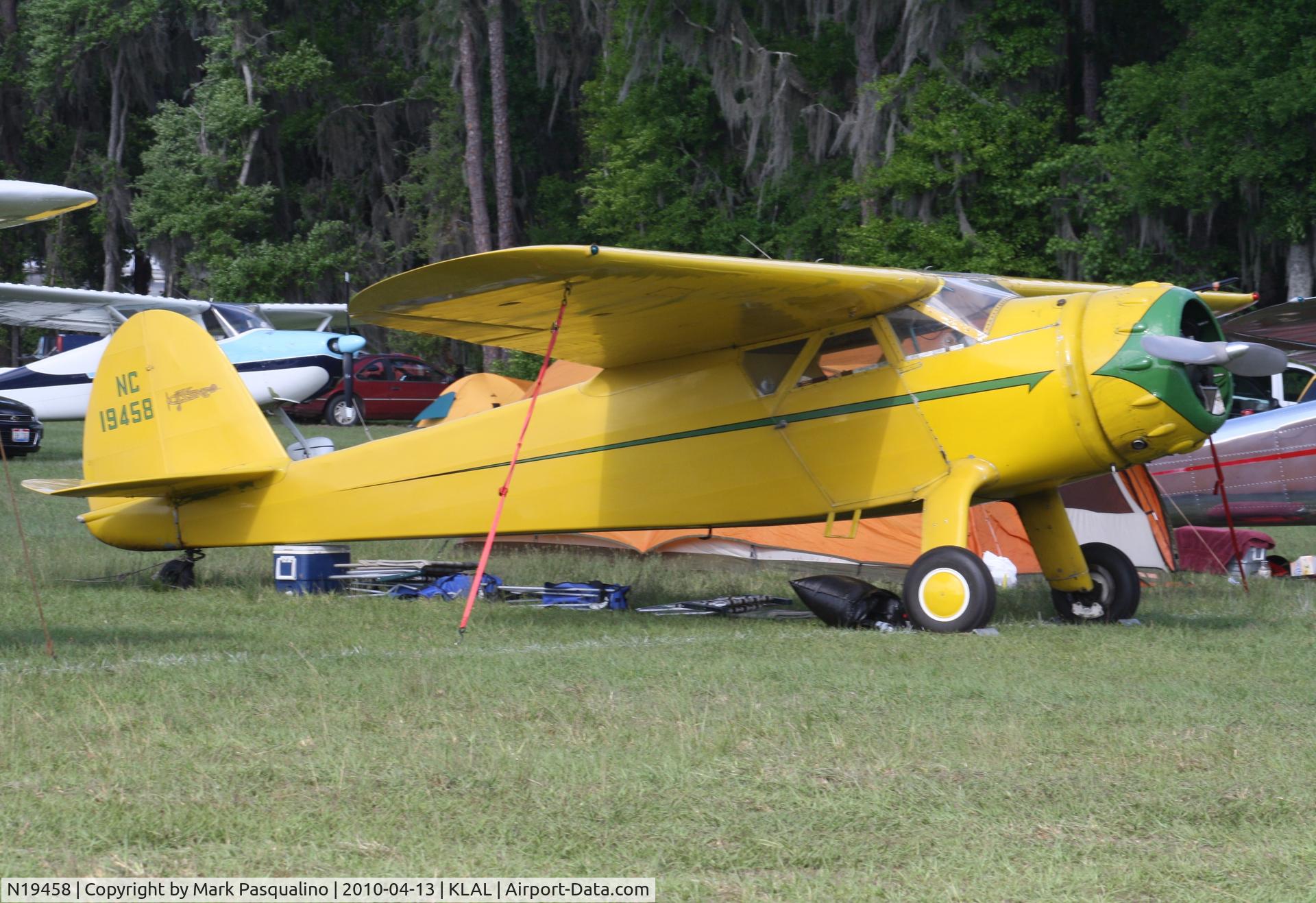 N19458, 1938 Cessna C-38 Airmaster C/N 411, Cessna C-38