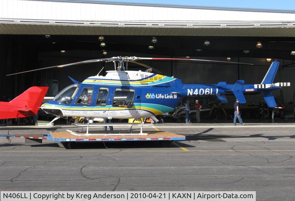 N406LL, 1998 Bell 407 C/N 53279, N406LL of LifeLink III has arrived at its new home base.