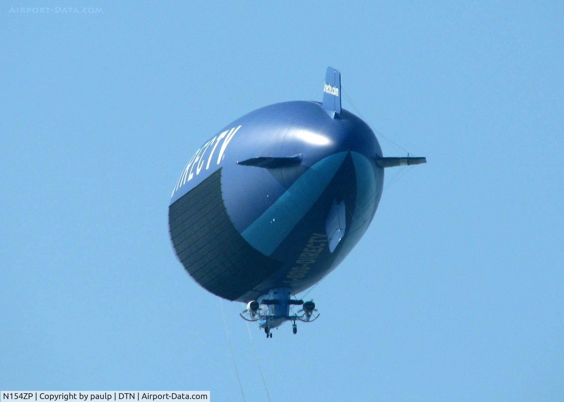 N154ZP, 1999 American Blimp Corp A-1-50 C/N 104, Over Downtown Shreveport.