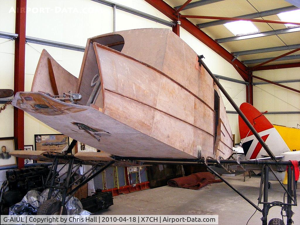 G-AIUL, De Havilland DH-89A Dominie/Dragon Rapide C/N 6837, at Chirk Airfield, near Wrexham, North Wales