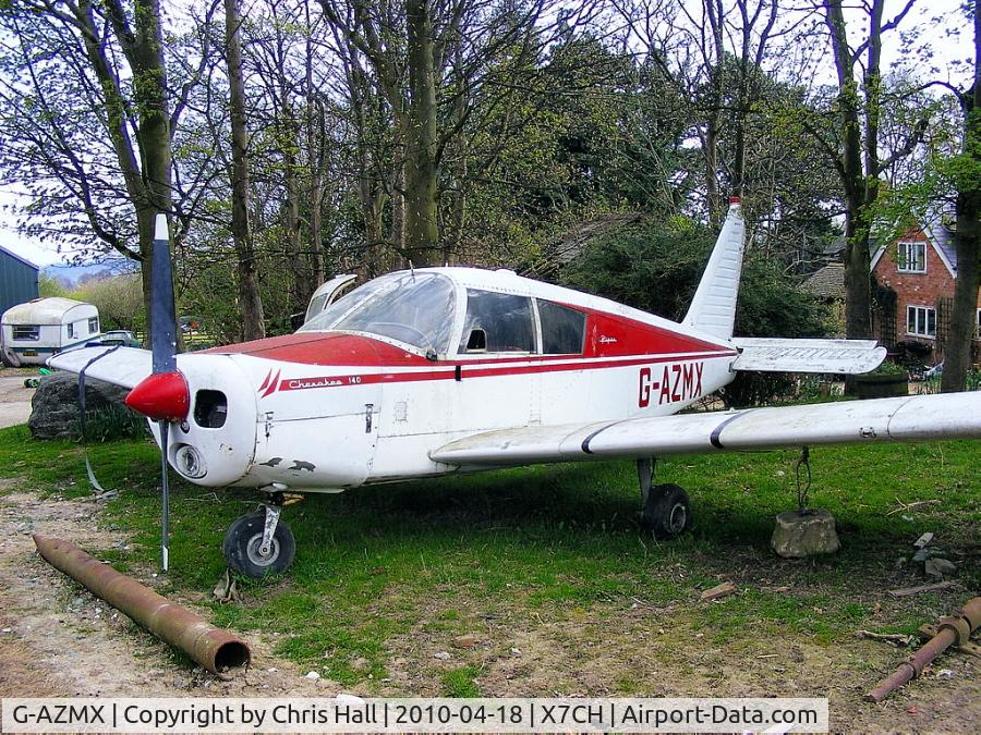 G-AZMX, 1968 Piper PA-28-140 Cherokee C/N 28-24777, at Chirk Airfield, near Wrexham, North Wales