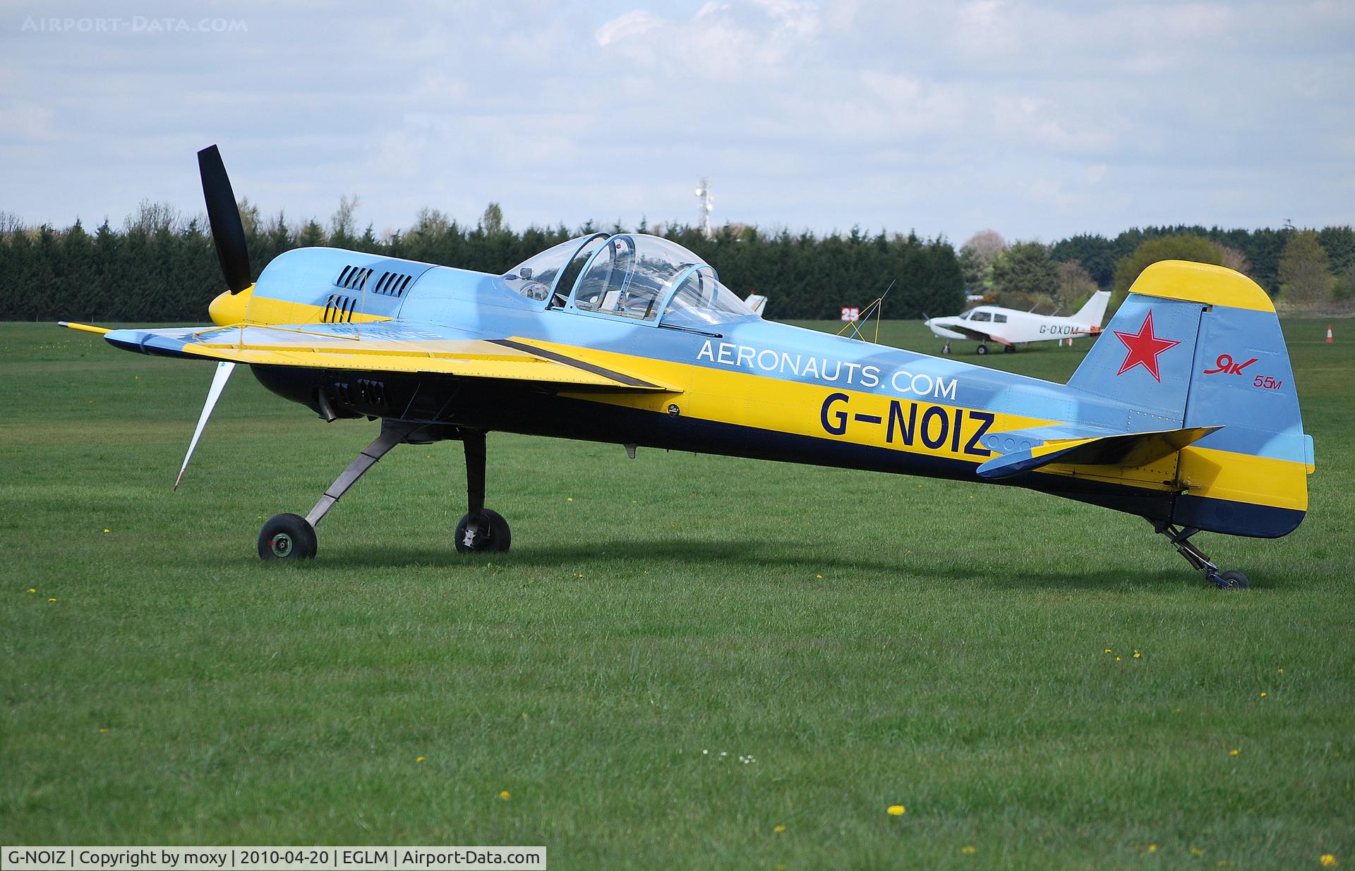 G-NOIZ, 1991 Yakovlev Yak-55M C/N 910104, YAK-55M EX RA-44537 Powerplant: Ivchenko Vedeneyev M-14P MTOW 865 Kgs