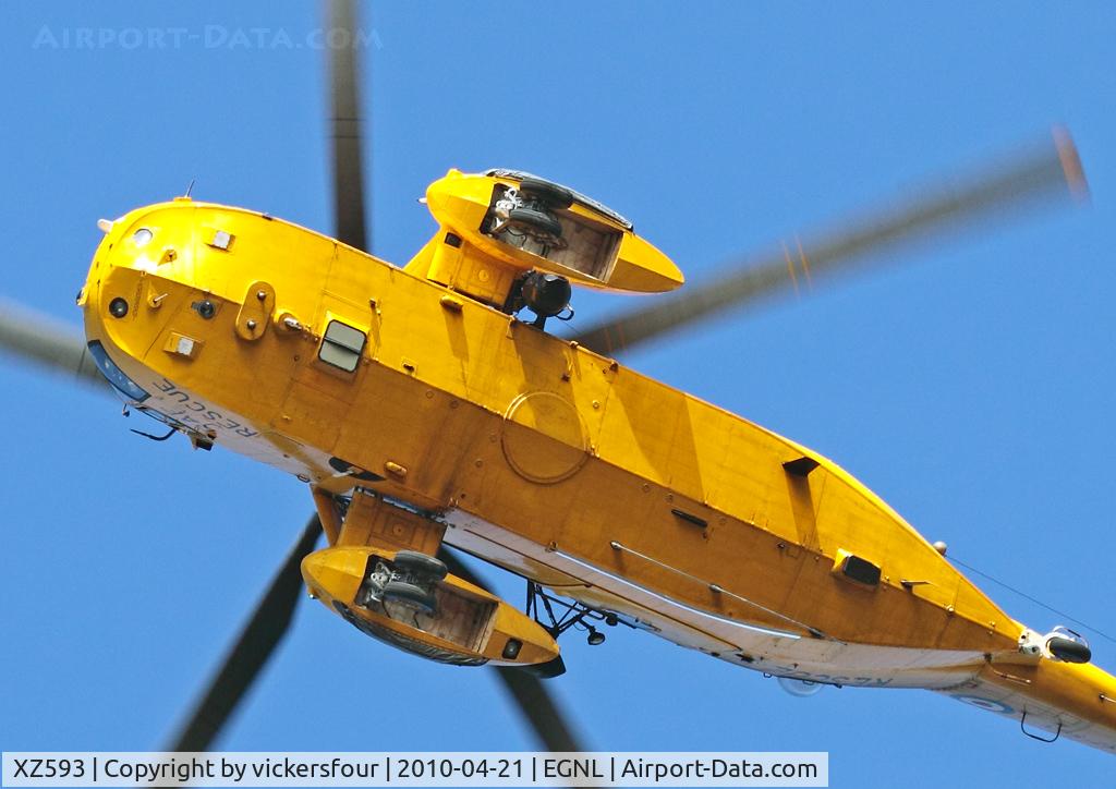 XZ593, 1978 Westland Sea King HAR.3 C/N WA859, Royal Air Force. Operated by 202 Squadron 'A' Flight, coded 'I'.