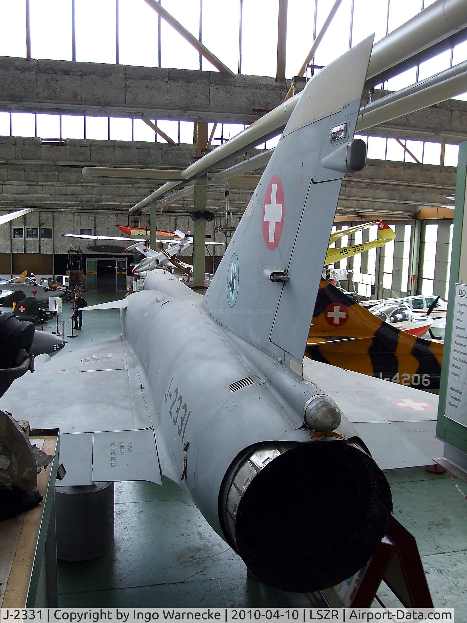 J-2331, Dassault (F+W Emmen) Mirage IIIS C/N 17-26-128/1021, Dassault Mirage III S at the Fliegermuseum Altenrhein