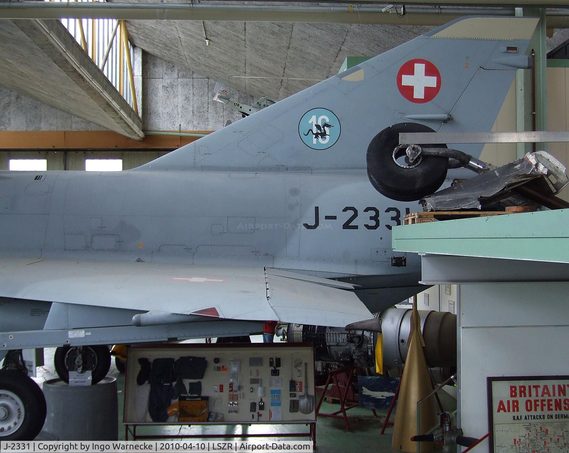 J-2331, Dassault (F+W Emmen) Mirage IIIS C/N 17-26-128/1021, Dassault Mirage III S at the Fliegermuseum Altenrhein