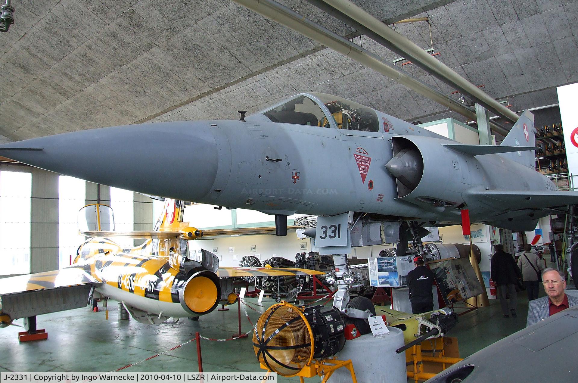 J-2331, Dassault (F+W Emmen) Mirage IIIS C/N 17-26-128/1021, Dassault Mirage III S at the Fliegermuseum Altenrhein