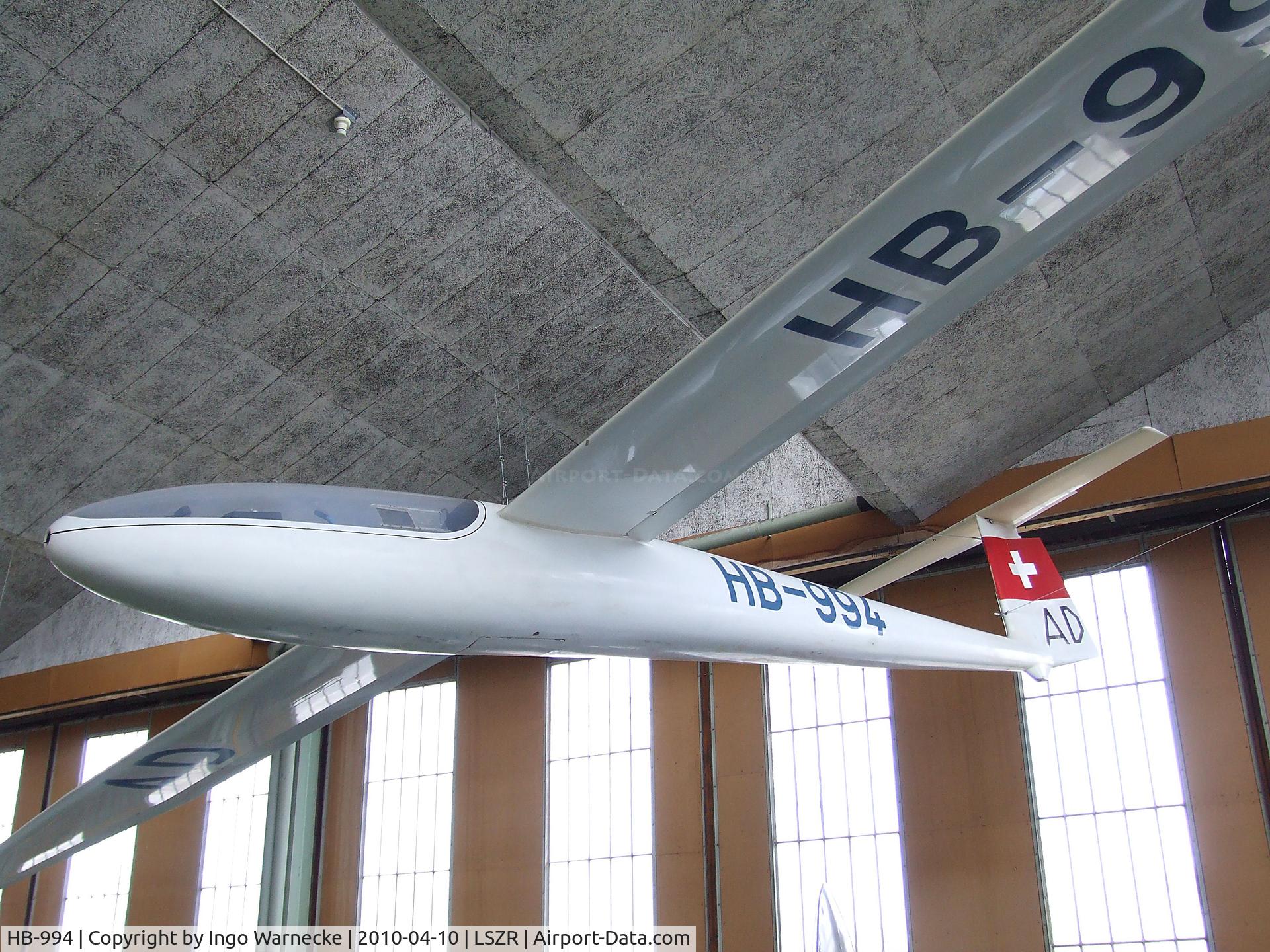 HB-994, Ffa Flugzeugwerke Altenrhein Diamant 16.5 C/N 065, FFA Diamant 16.5 at the Fliegermuseum Altenrhein