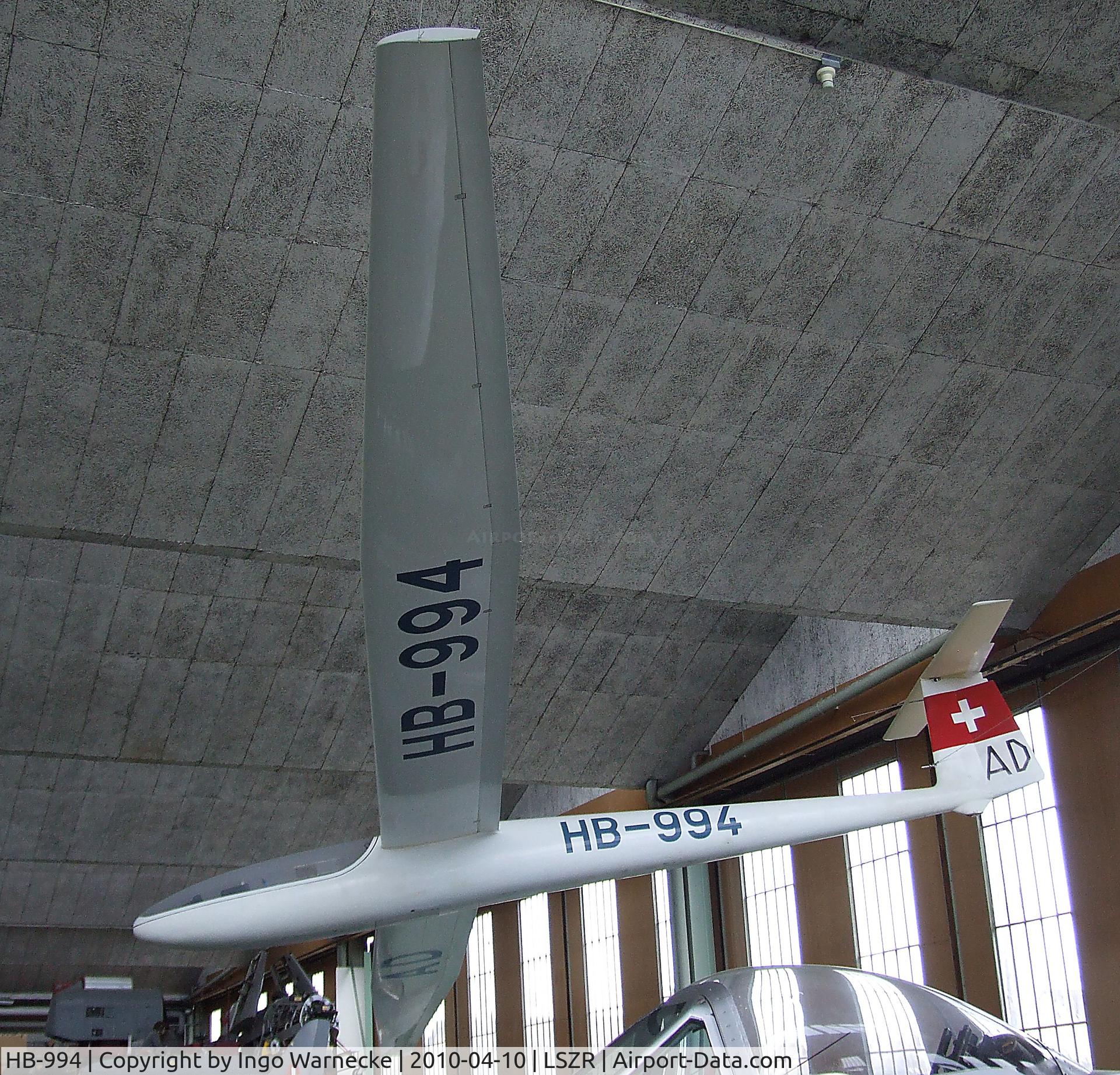 HB-994, Ffa Flugzeugwerke Altenrhein Diamant 16.5 C/N 065, FFA Diamant 16.5 at the Fliegermuseum Altenrhein